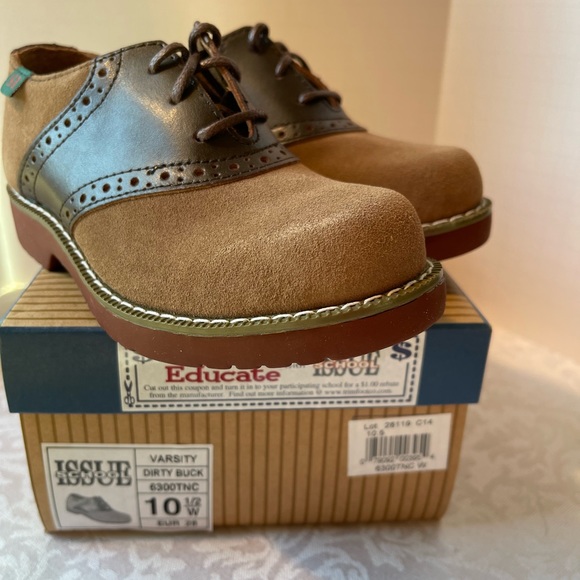 School Issue Shoes Boys Leather Saddle Shoe Sz 5 Wide Toddler Oxford By School Issue Varsity